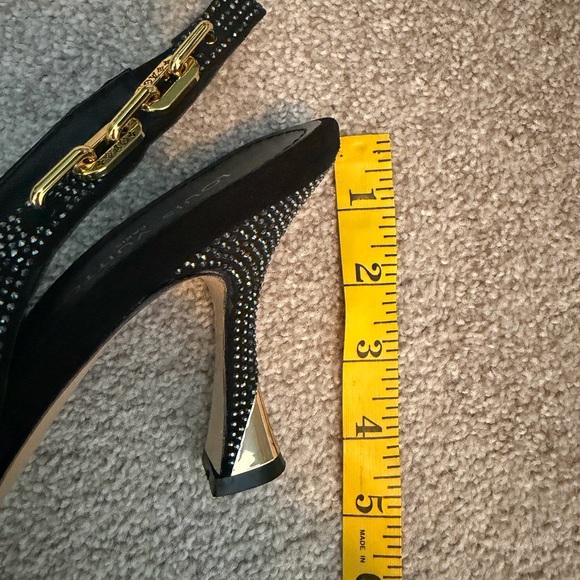 Louis Vuitton Black and Gold Heels - Picture 10 of 10
